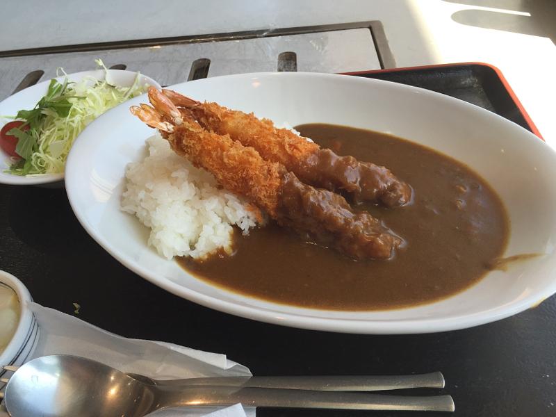 昨日の海老フライカレー