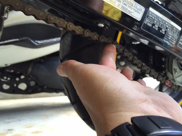 GROMのチェーン調整