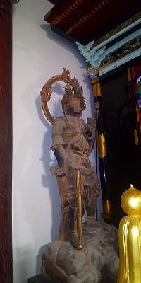 毘沙門天像－本尊と同じ平安期のものらしい