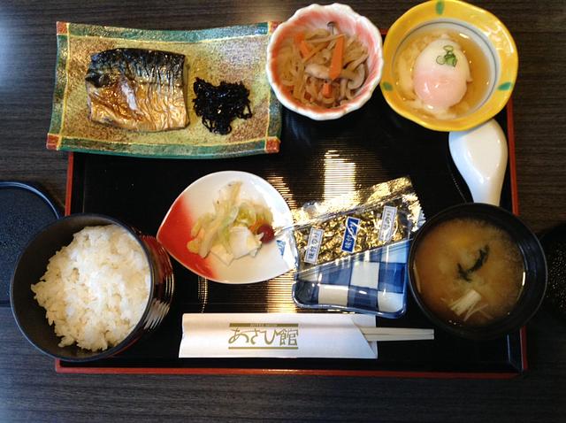 宿の朝食