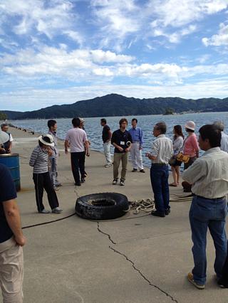 大槌町内を回ってます（吉里吉里クリーンＰ第 5 期  9/28～10/2）