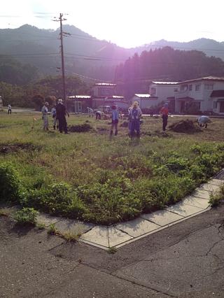 作業終わり（吉里吉里クリーンＰ第 5 期  9/28～10/2）