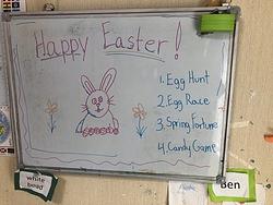 水曜日クラスと木曜日クラスのイースターイベント