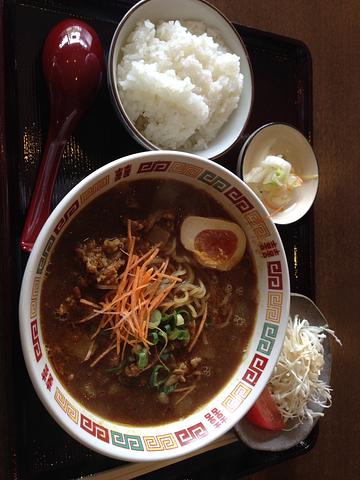 カレーラーメン定食