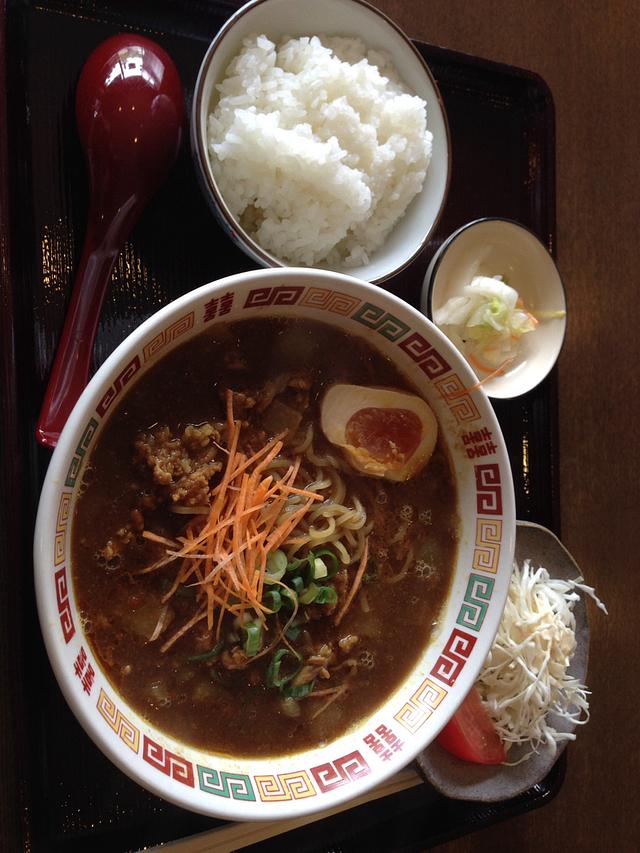 カレーラーメン定食