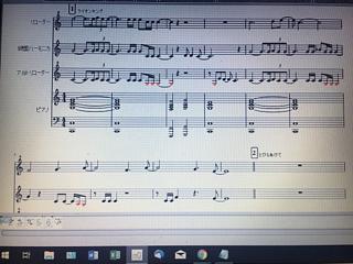 2018.7月  パソコンでの初の楽譜作り