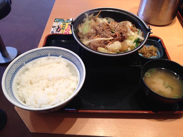 バラ肉野菜炒め