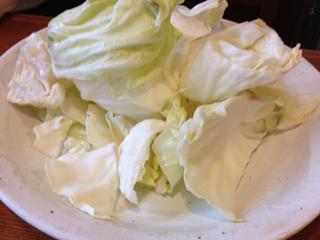 キャベツの付き出し