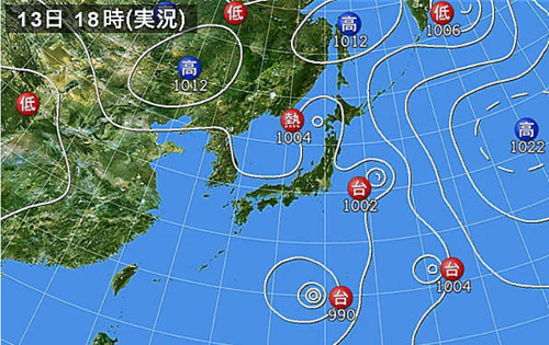 颱風集中発生！