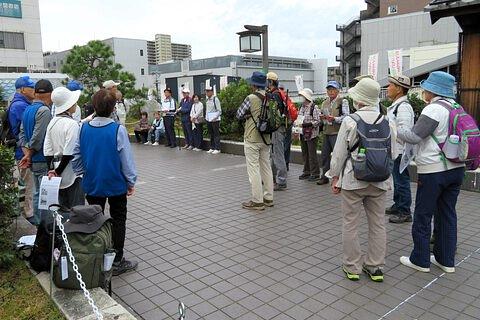 令和6年10月26日東海道　草津宿から瀬田一里塚までを歩く