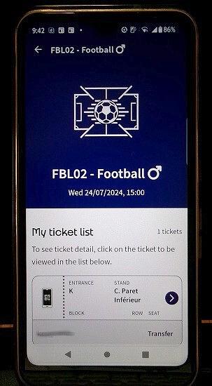 ■これがパリオリンピックのチケットだ!!