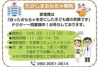【10/6(日)、11/3(日)、12/1(日)】たかしまおもちゃ病院を開院