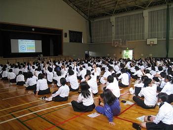 中主中学（野洲市）で「環境講演会」を実施しました☆
