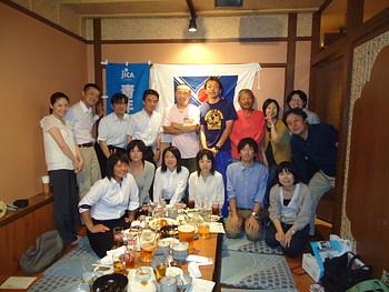 23年度１次隊滋賀の協力隊の壮行会でした。