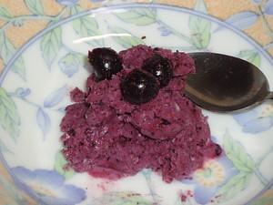 ブルーベリーのジェラート作ってみました。