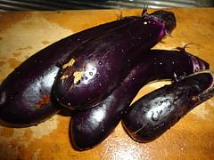 ナスのスープを作りました。