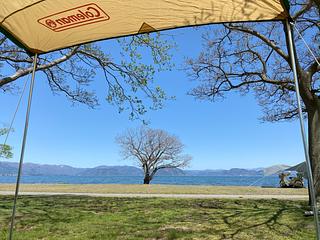 早春の六ツ矢崎浜キャンプ場