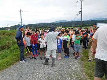 秋分の日は卵拾い体験が人気でした