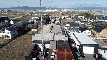 カバー工法　倉庫屋根