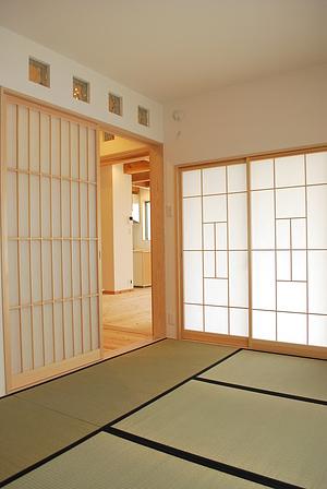 和空間とガラスブロック