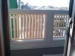 バルコニーの格子