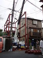 建て方工事が始まりました