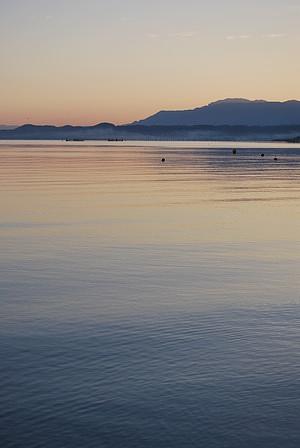 比良浜　夕暮れ