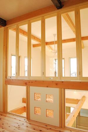 ガラスブロックと建具　