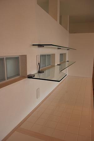 ガラスブロック　キッチン