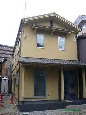 もうすぐ完成　五条の家