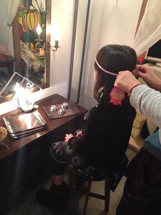 帽子を作りに♪